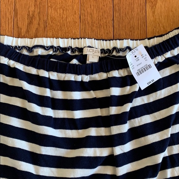 NWT J. Crew off the shoulder nautical top - Picture 3 of 3